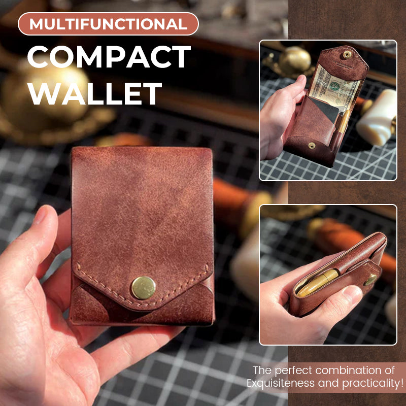 Portable Multifunctional Leather Wallet