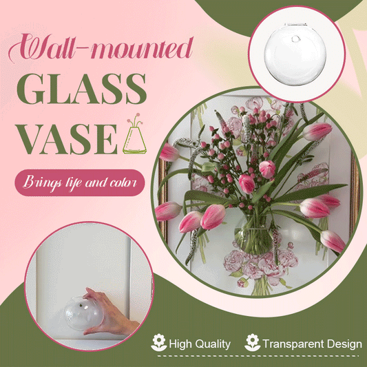 Wall-mounted glass vase✨Free shipping on orders over $60✨