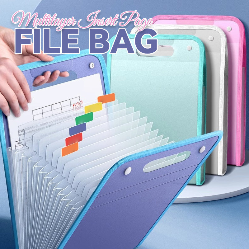 Multilayer Insert Page File Bag📄