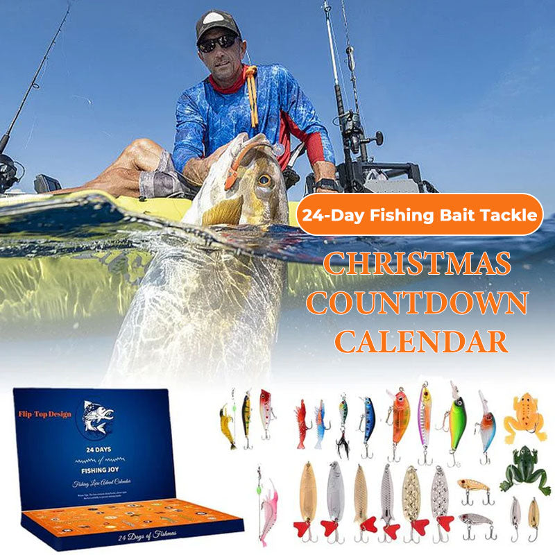 24-Day Fishing Bait Tackle Christmas Countdown Calendar