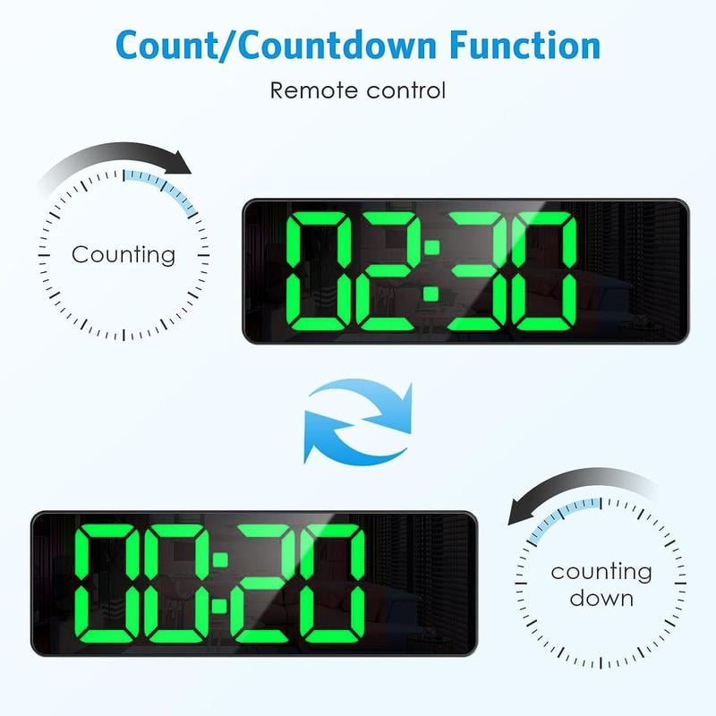 🔥2024 Upgraded Digital Wall Clock Large Display