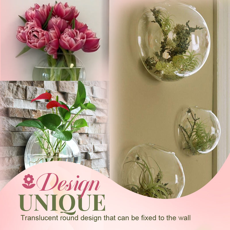 Wall-mounted glass vase✨Free shipping on orders over $60✨