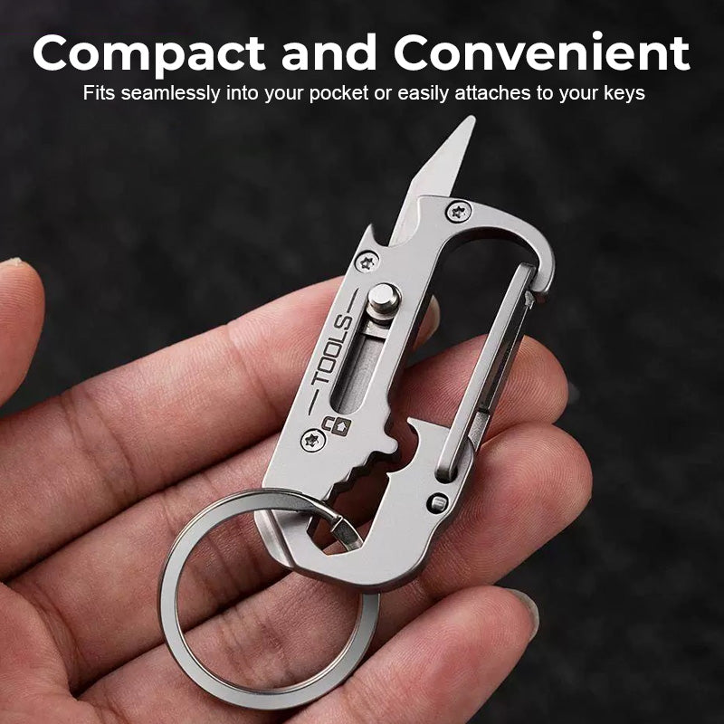 Multifunctional Stainless Steel Keychain