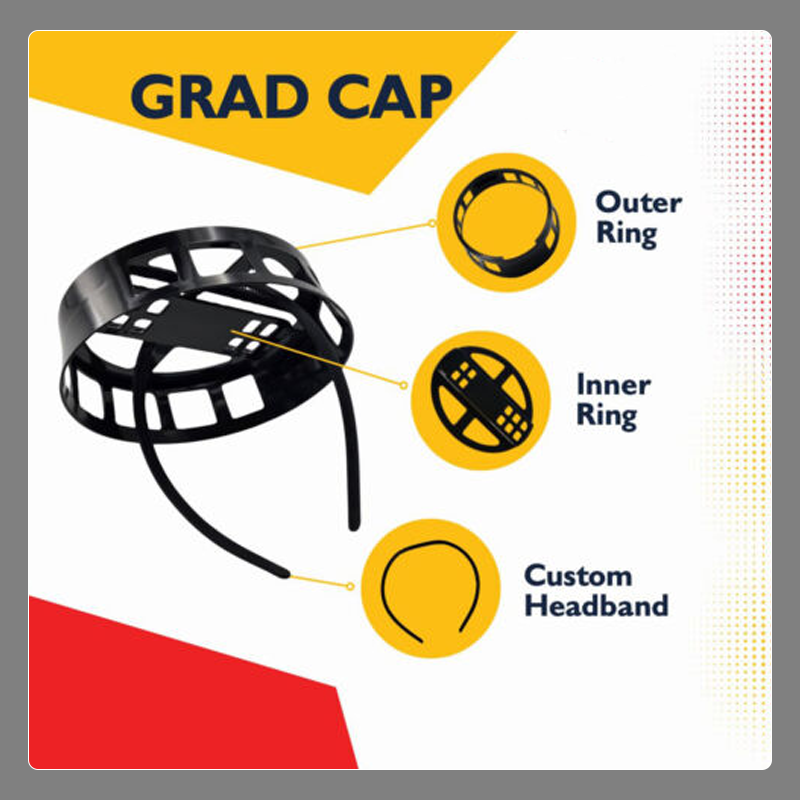 🎓Graduation Cap Fixed Bracket