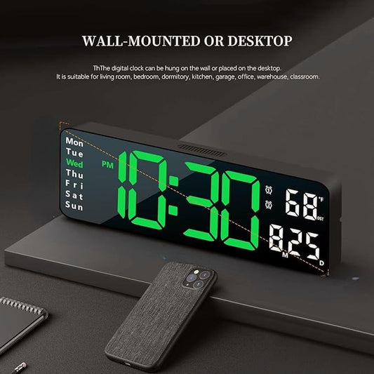 🔥2024 Upgraded Digital Wall Clock Large Display