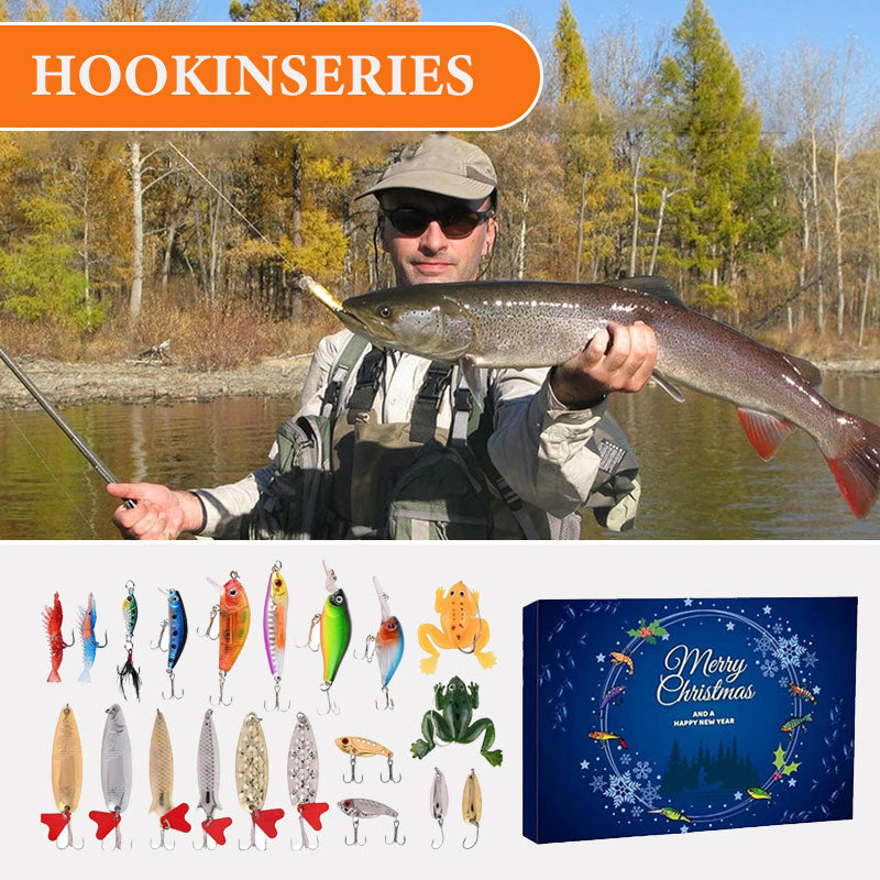 24-Day Fishing Bait Tackle Christmas Countdown Calendar