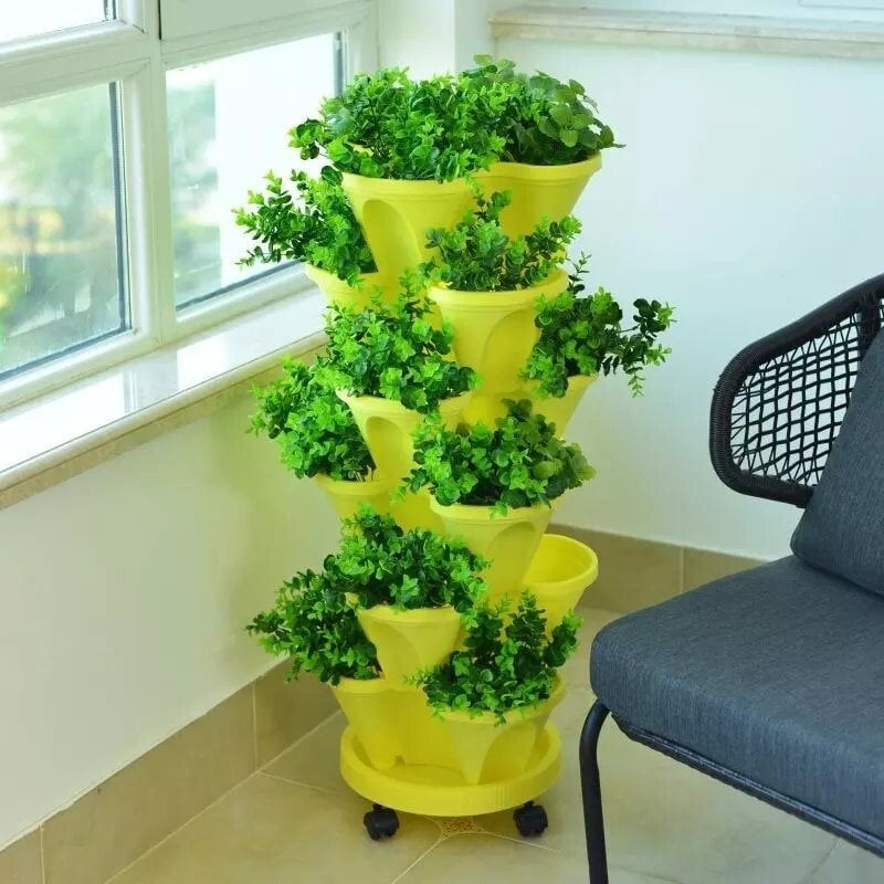 Plant Festival Special - Stand stack of planting strawberry plant pots