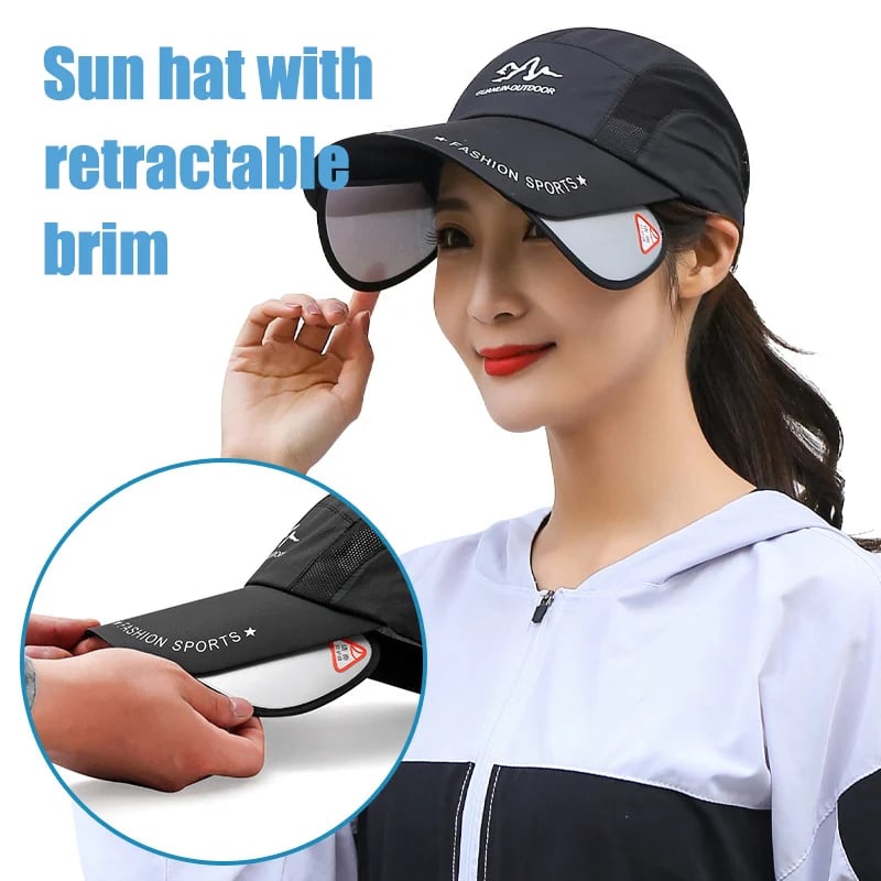 🔥Sun Hat With Retractable Brim For Outdoor/Fishing/Riding/Climbing