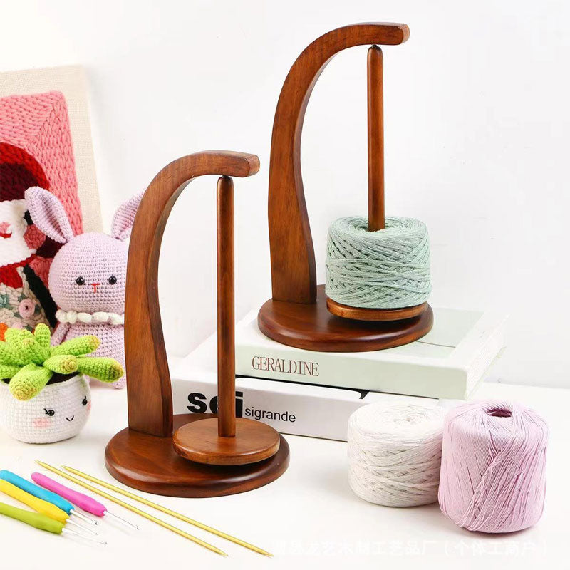 Wooden Yarn Spool Rack