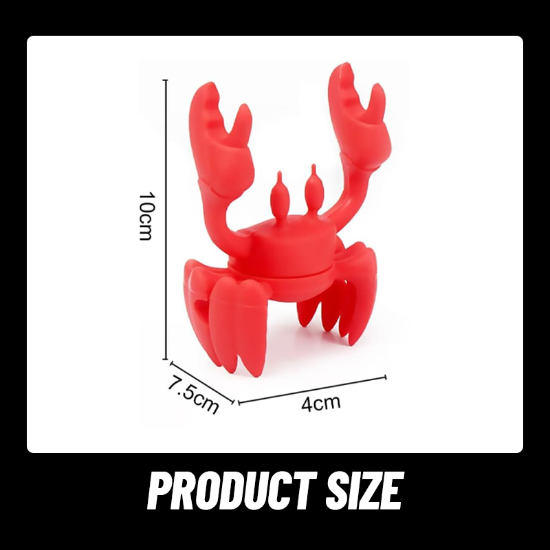 Creative Style Red Crab Shaped Spoon Holder Steam Releaser