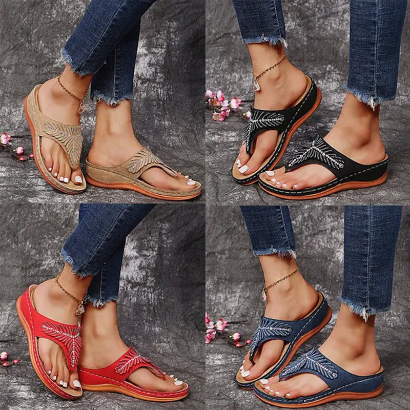 Women's Casual Sandals 2024🔥 Rhinestone Fashion Flip-Flops