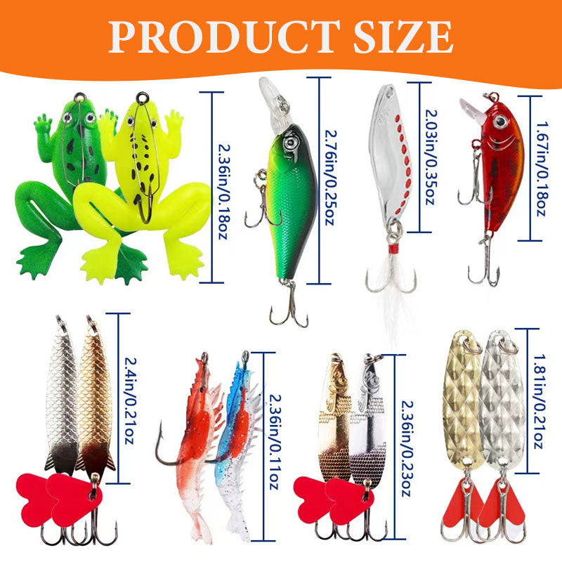 24-Day Fishing Bait Tackle Christmas Countdown Calendar