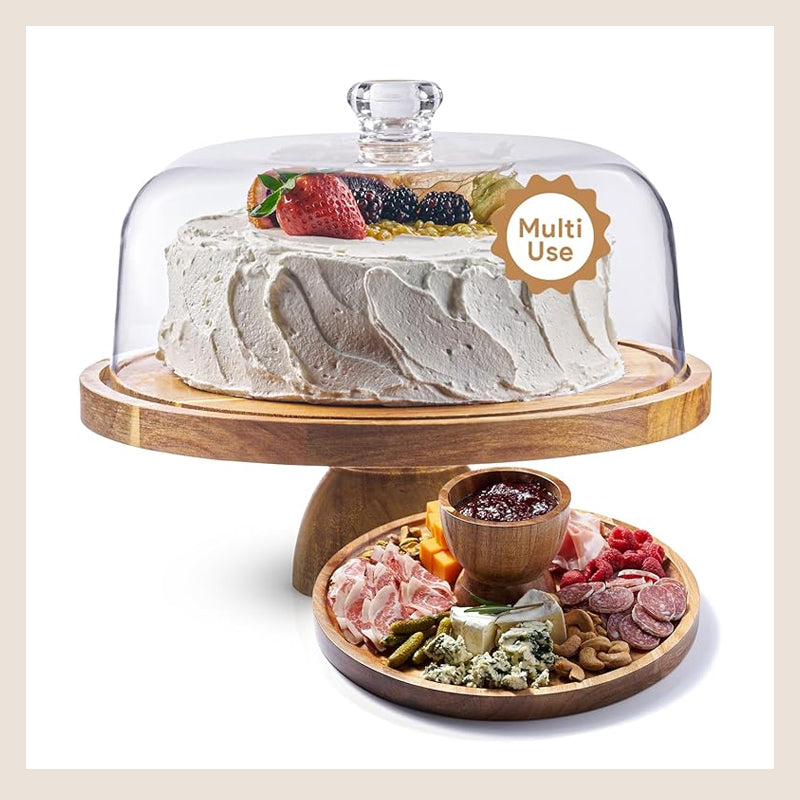 2-in-1 cake stand & charcuterie board