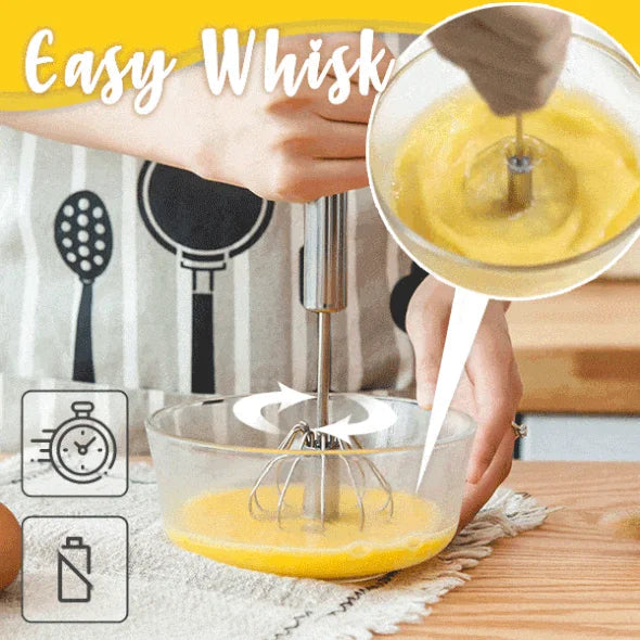 🔥BIG SALE - 49% OFF🔥Stainless Steel Semi-Automatic Whisk - BUY 2 GET 2 FREE