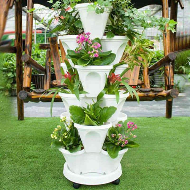 Plant Festival Special - Stand stack of planting strawberry plant pots