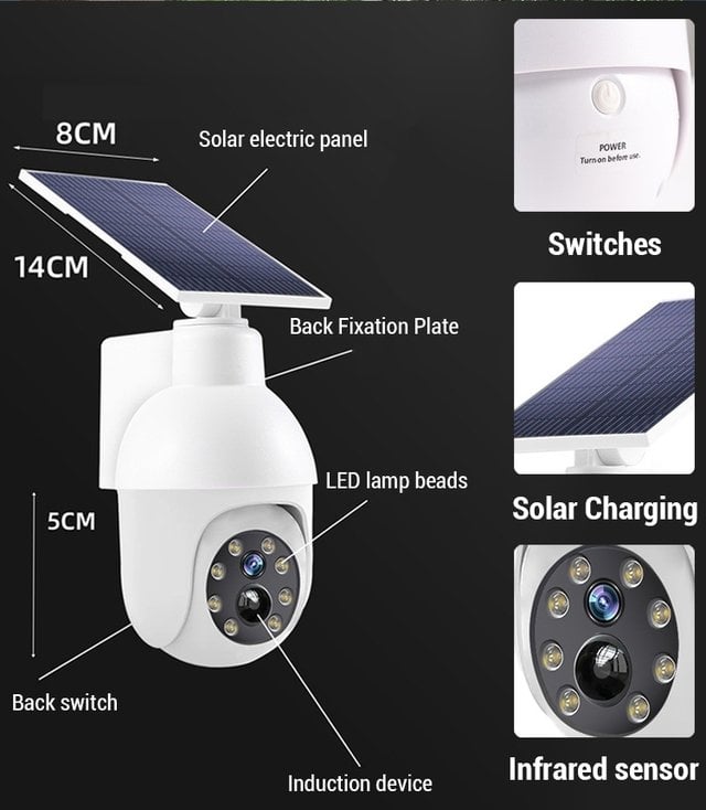 Simulated surveillance camera street light (BUY 2 FREE SHIPPING)